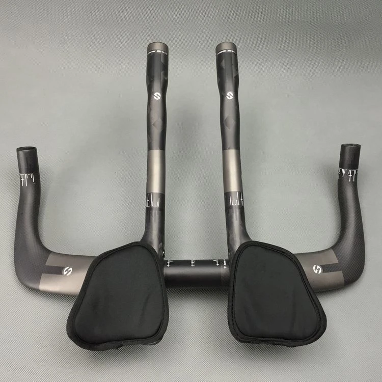 Carbon Bike TT Bullhorn Bar Time Trial Triathlon Handlebar Aerobar set 400/420/440