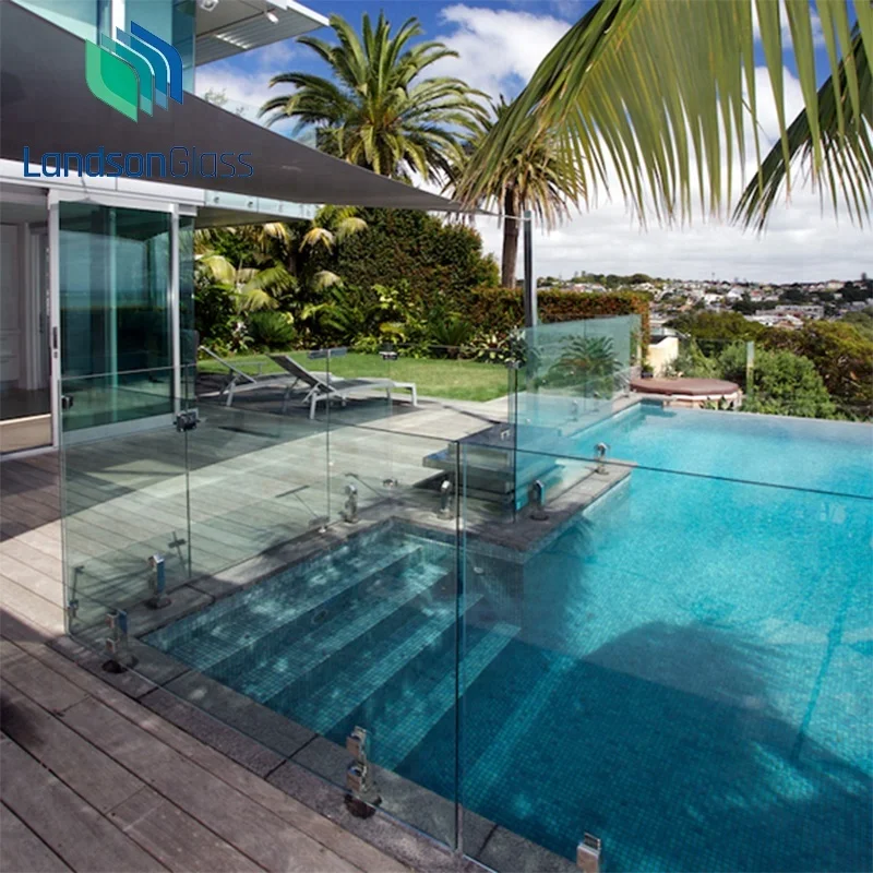 Clear Tempered Laminated Glass Pool Fence For House Project