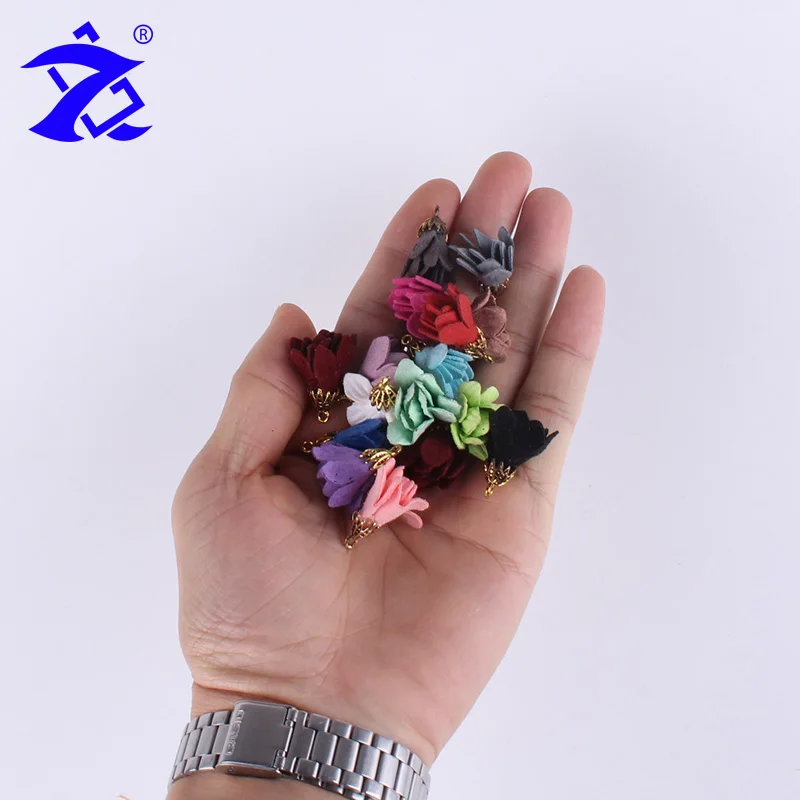 Fashion New Style Flower Shape Decorative Tassel with ring