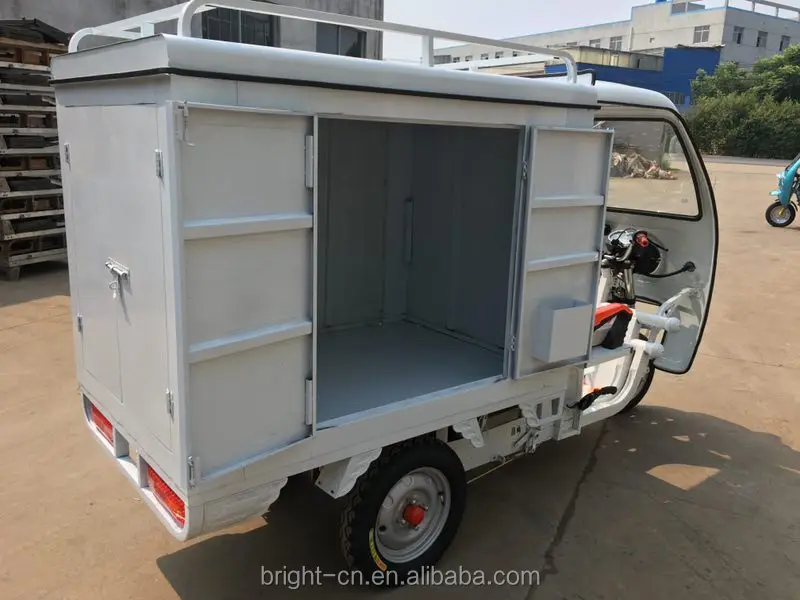 
China Cheap Price Closed Food Delivery Tricycle Electric Cargo Tricycle 