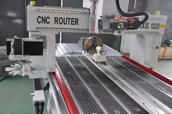 Professional cnc router 1325 4 axis cnc router for many materials with rotary