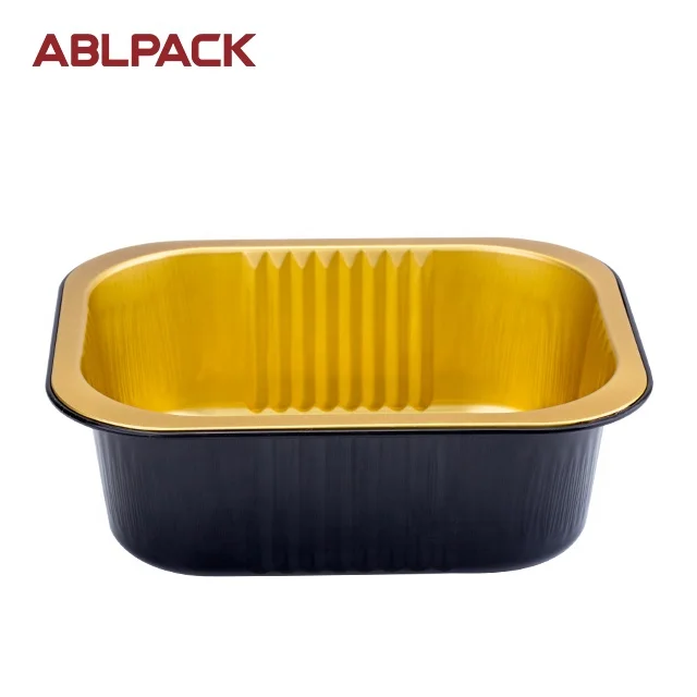  Алюминиевый фольгированный контейнер ABL PACK 555 мл/19 унций для упаковки продуктов коробка выпечки десертов с