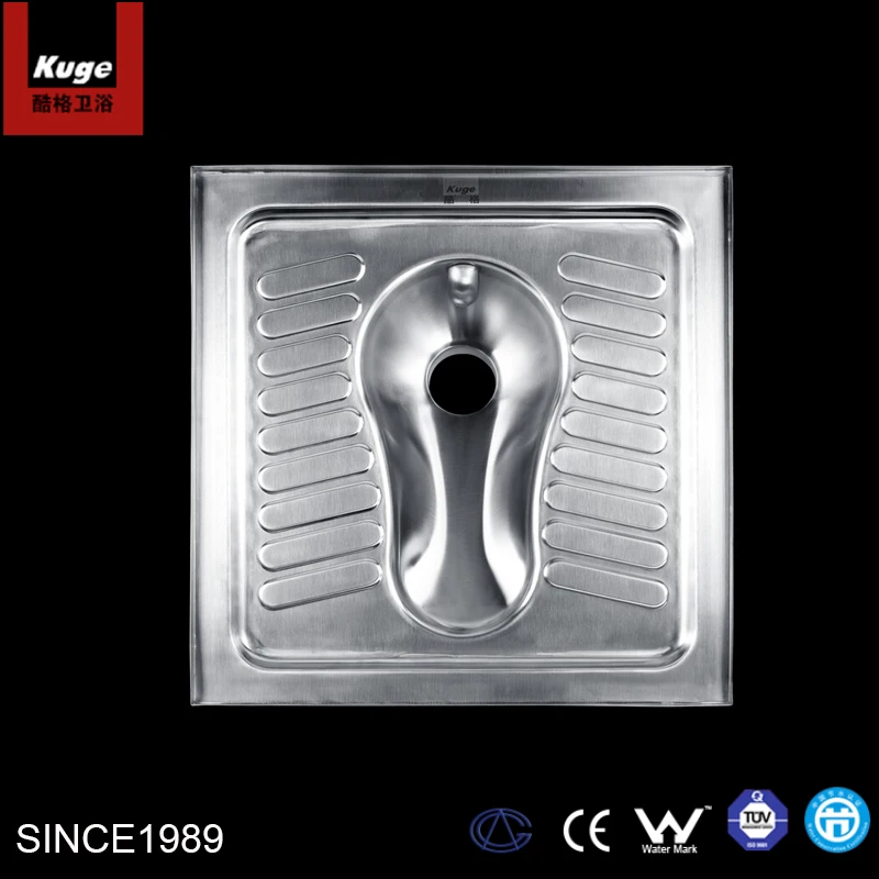 Stainless steel squatting pan toilet modern style wc squatting indian toilet pan for sale