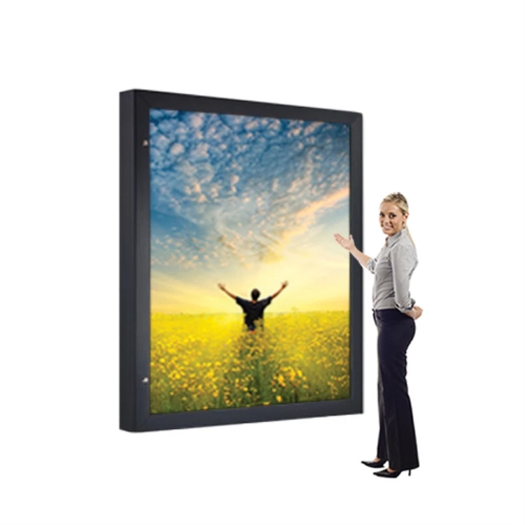 Светодиодный задний светильник постер рамка настенный тканевый