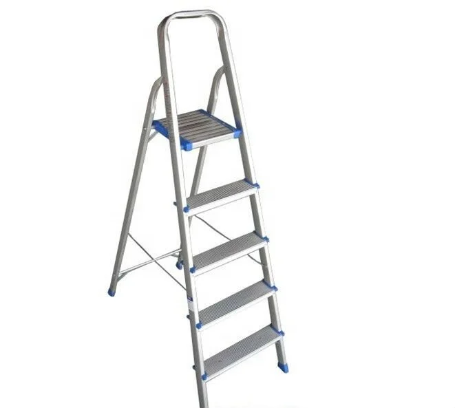 8 stpes Household Aluminum Alloy Folding Ladder with Handrail