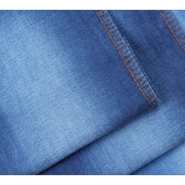 100% cotton 5 oz light weight indigo blue denim jeans fabric for shirts