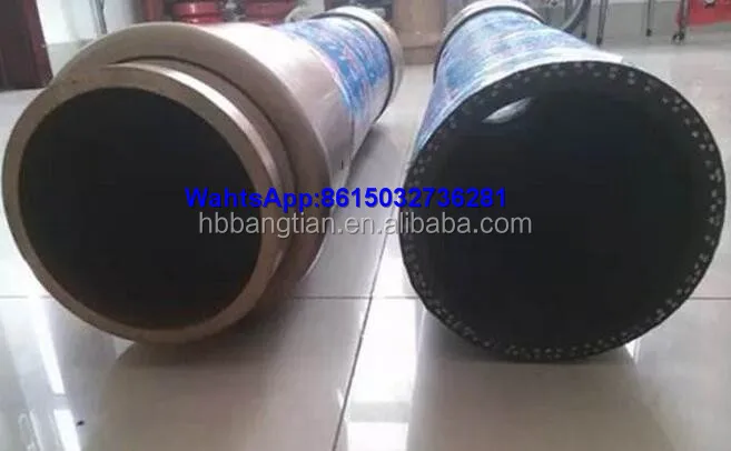 
China Steel Wire Braided Flexible Concrete Pump Rubber End Hose 