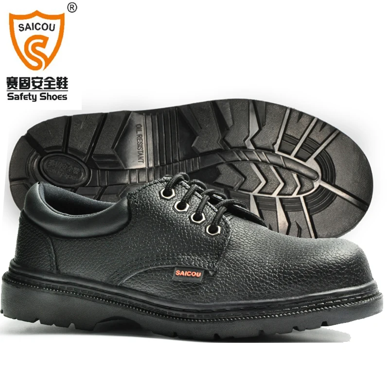 
SaiCou Cheap price Safety Shoes with steel toe cap Rubber Cemented outsole 