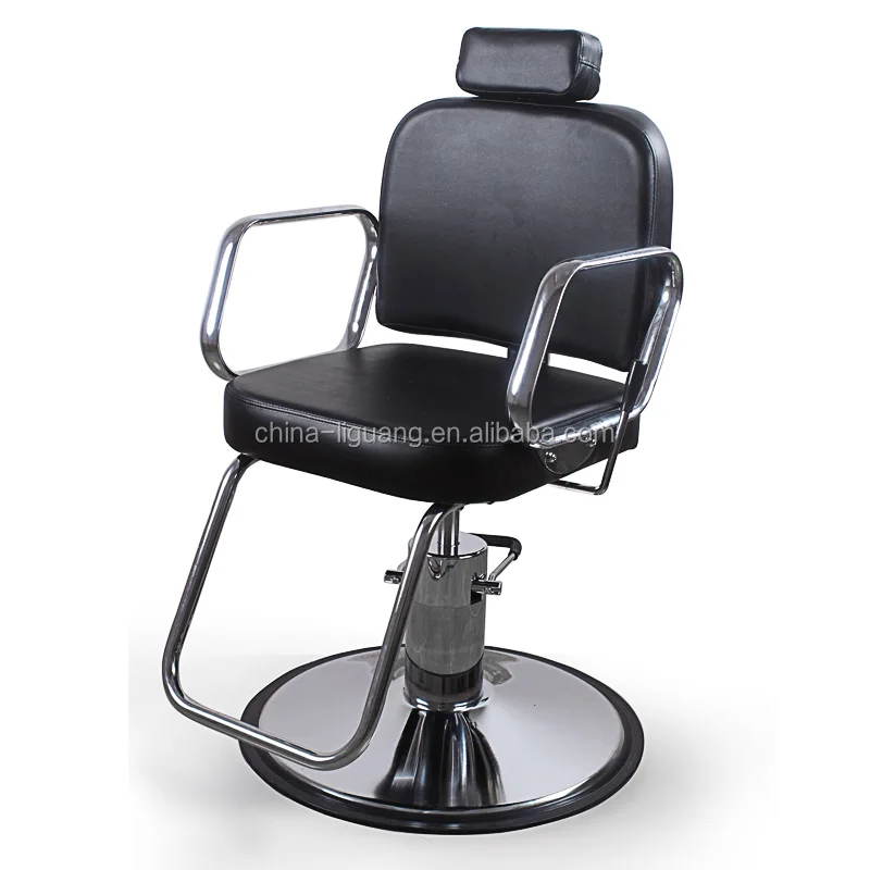 
China factory orange portable hair salon chairs reclining make up chair rotary reclining barber chair 