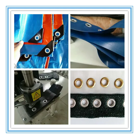 High Speed Practical Automatic Eyelet Punching Machine For Tarpaulin Or Banner