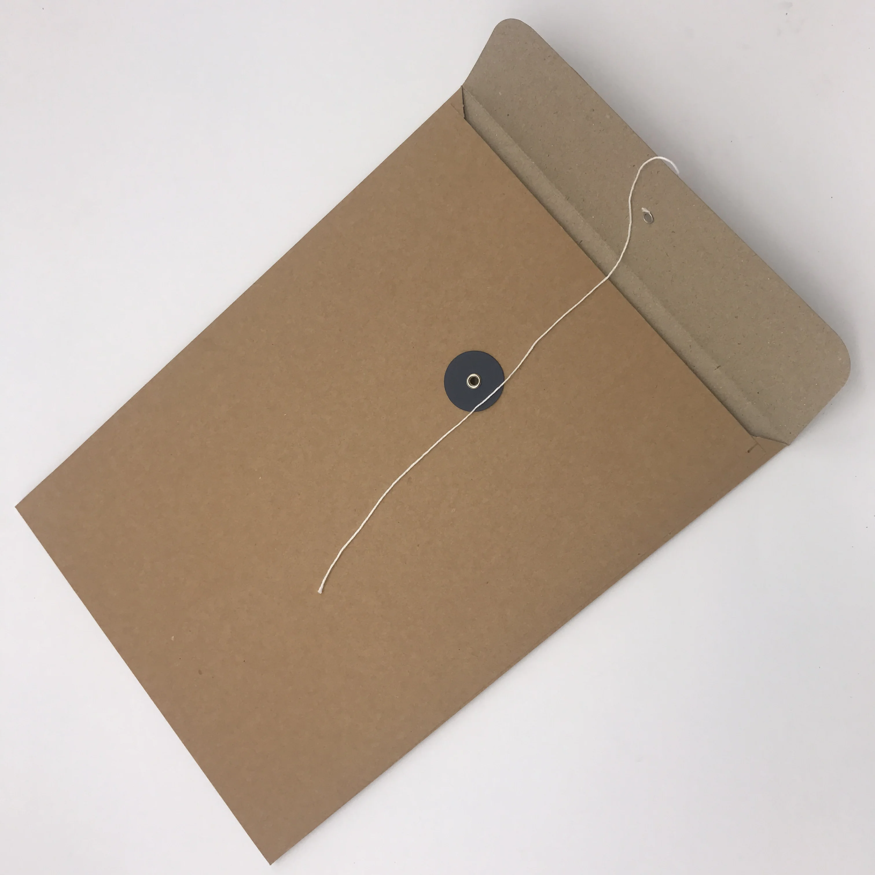 Custom envelope plain 160*240mm size envelope manilla brown envelope with button