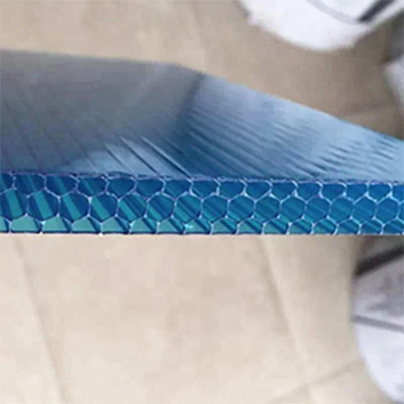 
honeycomb polycarbonate plastic sheet balcony cover sheet roof materials 