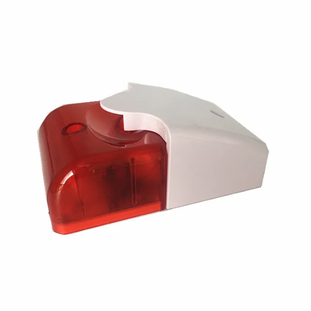 12v 250mA Warning Security Mini Strobe Siren With LED Red fFashing Light