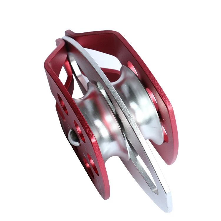Custom anodized stainless steel  big double wheel pulley