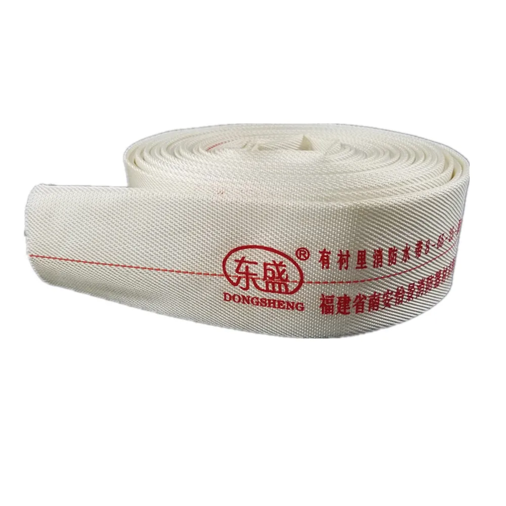 2.5 Inch Fire Hoses 8 Bar White Flexible PVC Double-jacket Fire Hose