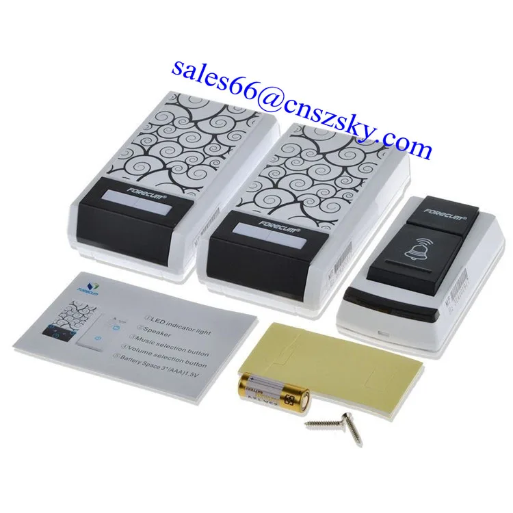 Беспроводной дверной звонок с дистанционным управлением и двойным приемником, беспроводной дверной звонок с 2 приемниками