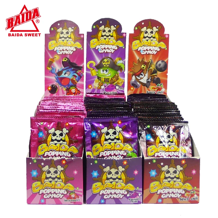 Magic Pops sparkles sweet candies candy Biscuit Cracker  SNACK TIDBITS Sweets fruit flavor popping candy