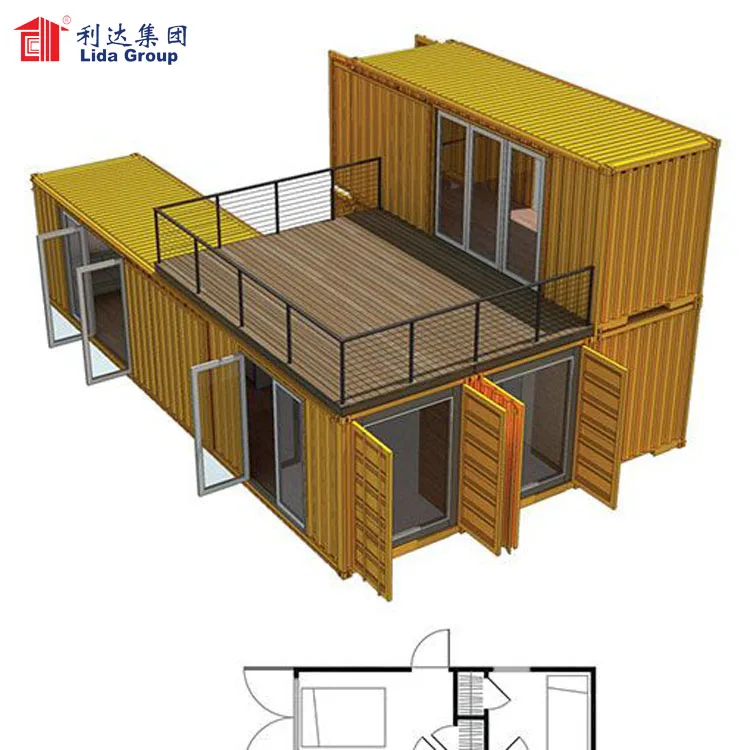 Factory Supply Sea Shipping Modular Flat Pack Container Accommodation Module House