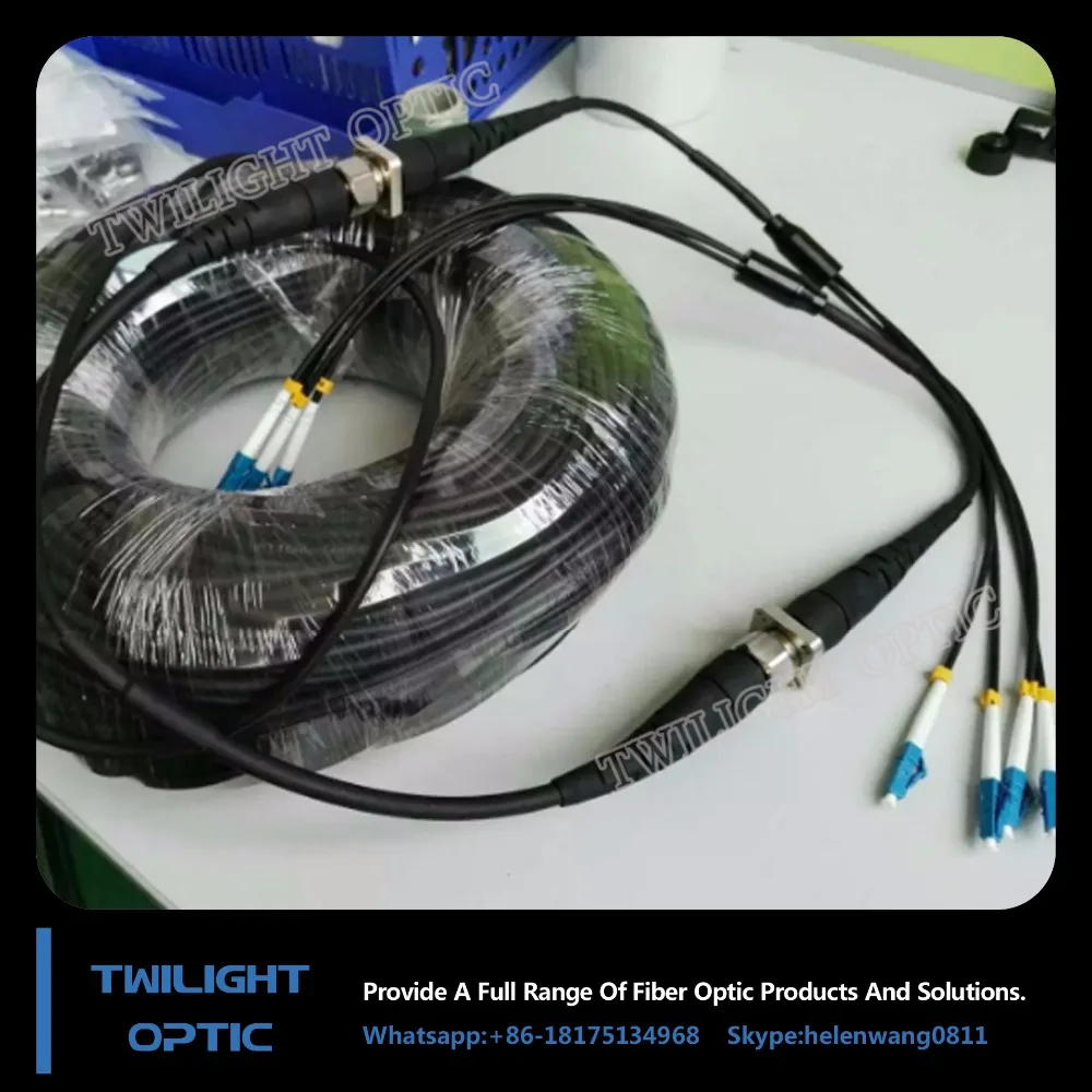 DLC 4 Ядро Волоконно-Оптический Кабель Открытый Водонепроницаемый FTTA База Sation