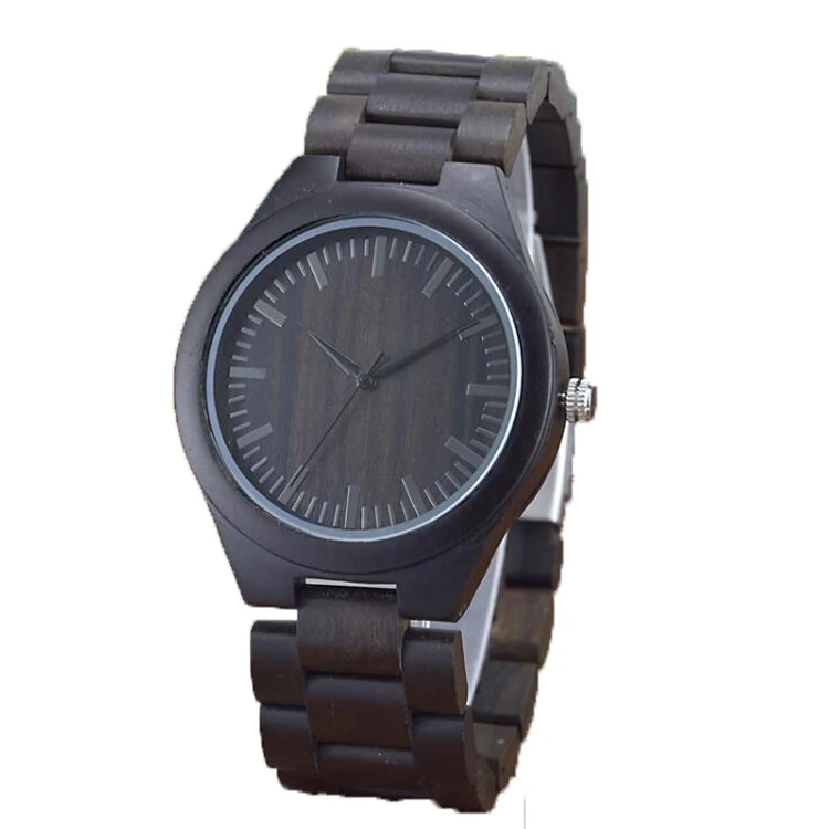 Mens Luxury Watches Man Customised Logo Wooden Women Wristwatch Solid Wood Bamboo Quartz Ladies Wrist Watch Young Hot Wholesale