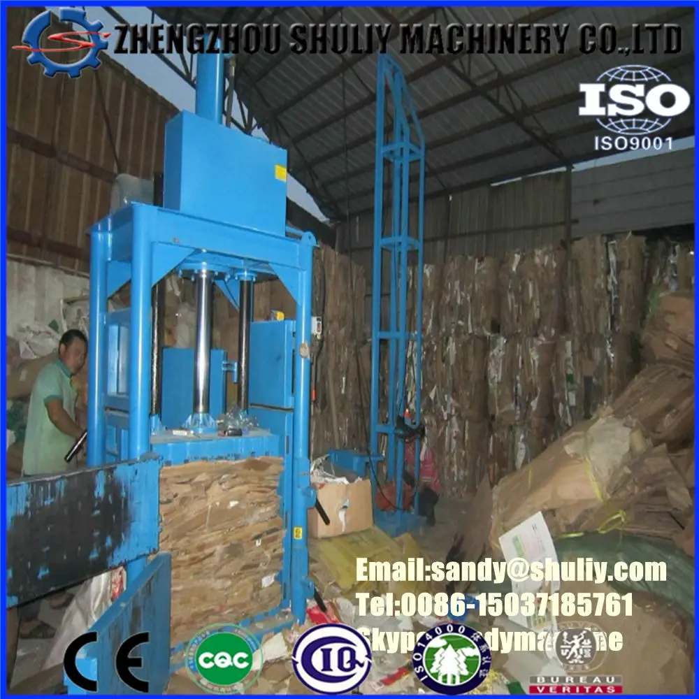 Hydraulic Plastic Bag Sack and Bale Press Machine Clothes Waste Baling Press Machine
