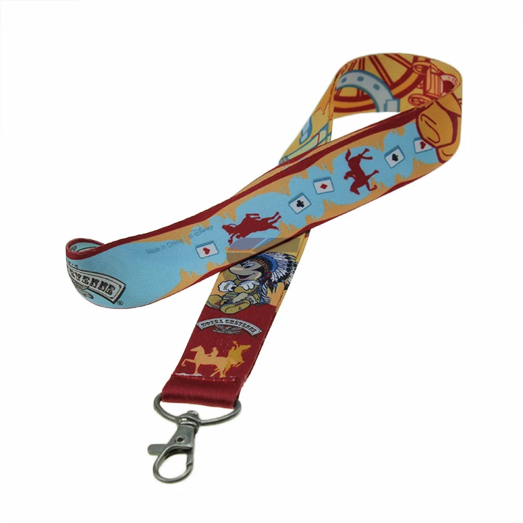 Customized Heat Transfer Printing Lanyard Dye Sublimation card holder sublimation blank lanyards