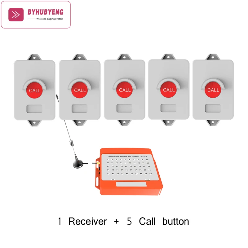 Wireless Calling System  Elevator Call Button Call Bell Long Range More Than 50 Floors Forklift Paging System