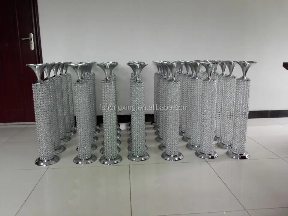The latest crystal flower stand centerpiece for weddings