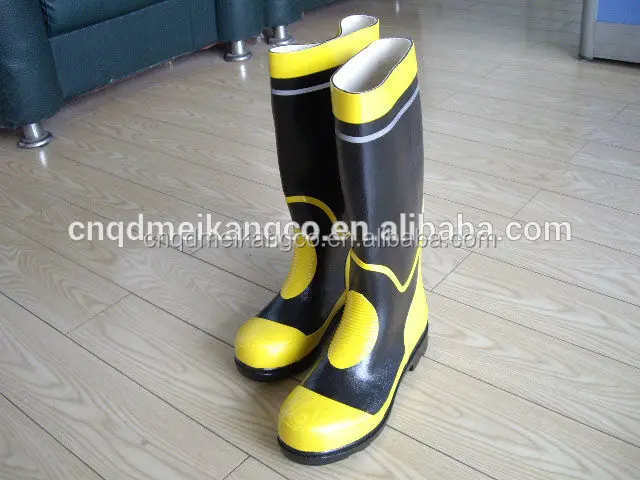 fire fighter fire fighting boots fireman safety chemical protective shoes