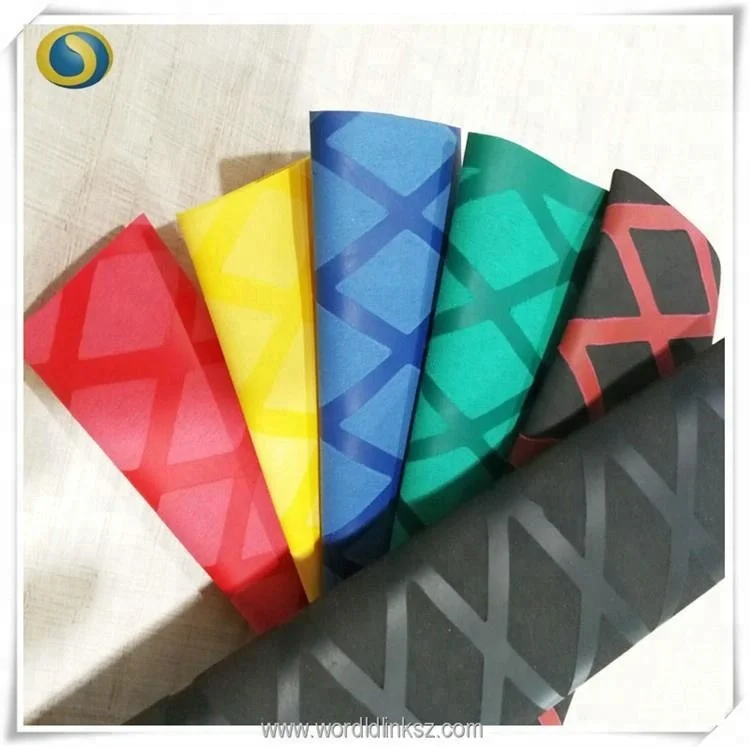 Non-slip heat shrinkable tube for fishing rod cover