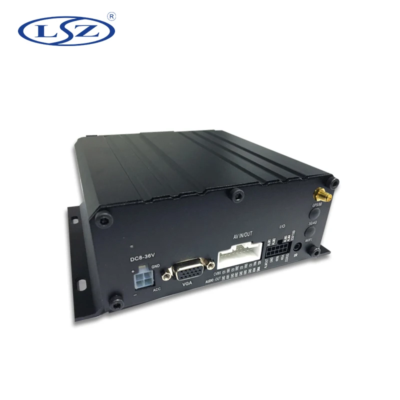 4 канала 720 P ahd hdd мобильный видеорегистратор с GPS для шины безопасности