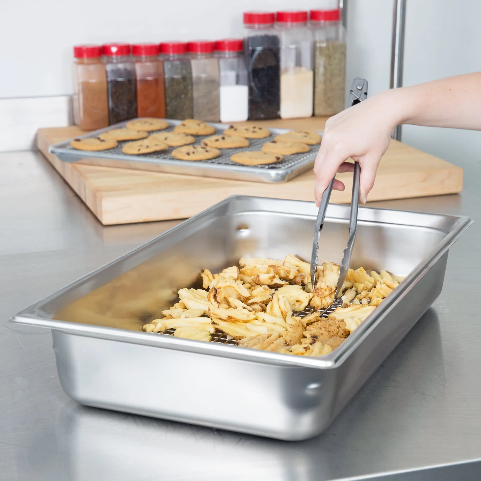 1809 half Size Footed Cooling Rack for Bun / Sheet Pan rack