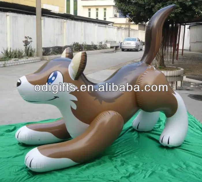 plastic ride on fox toy inflatable