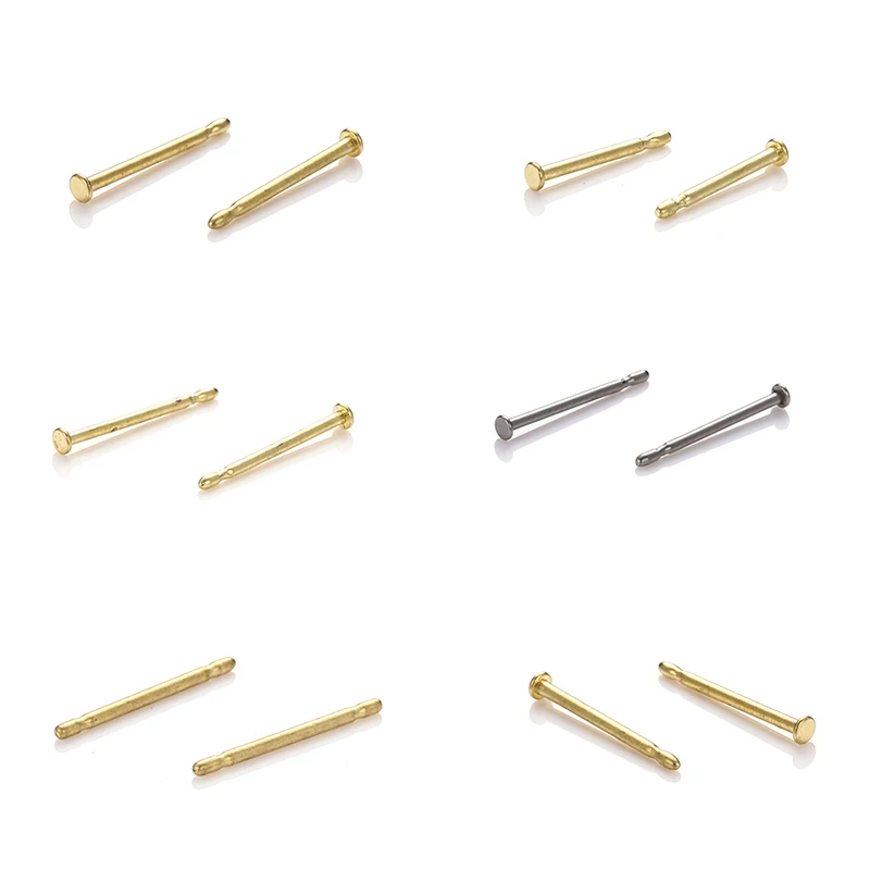 Wholesale Gold Plated Earring Findings 12MM Earring Posts Wire