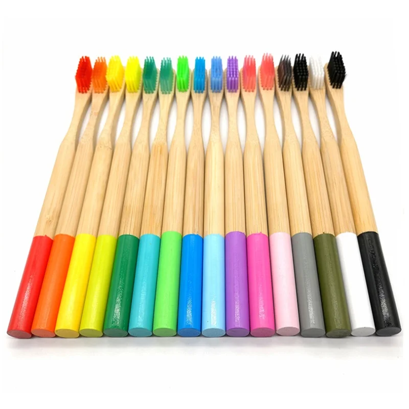 BT9 Bambo Toothbrush BPA Free 100% Biodegradable OEM Manufacturer Private Label Logo Organic Eco Custom Charcoal