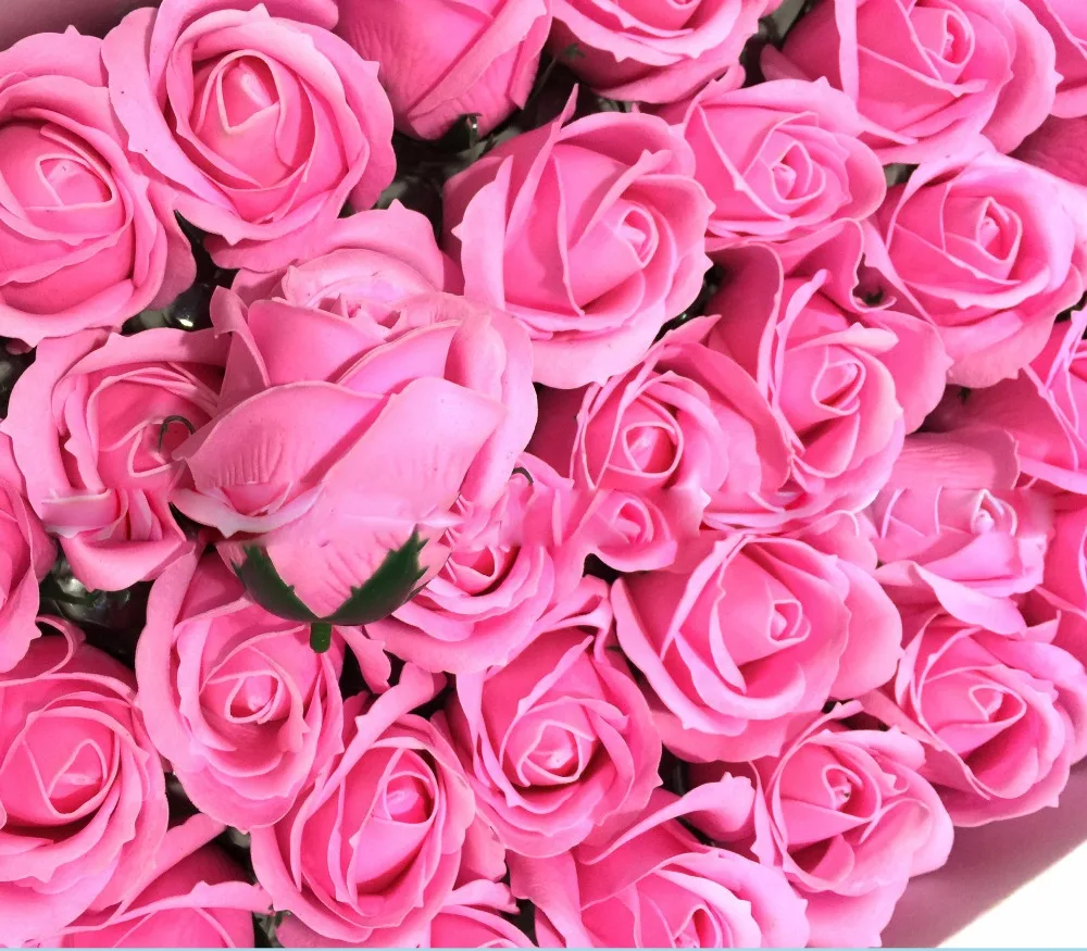 Menior dissolving paper soap pink rose flower soap OEM