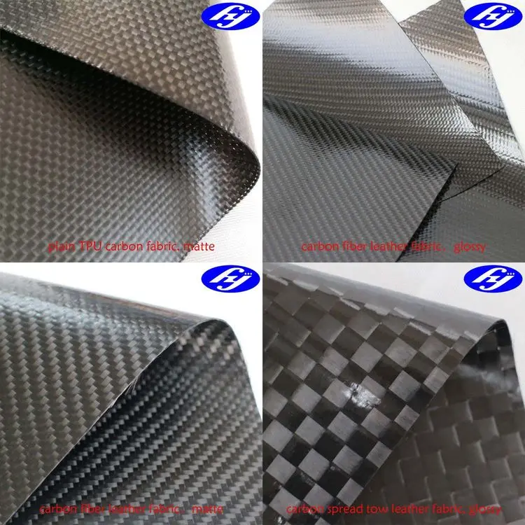 TPU coated carbon fiber fabric for bags and wallets