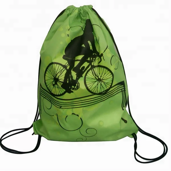 CUSTOM 210T polyester drawstring bag/drawstring backpack