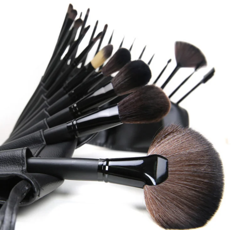 Best 24Pcs Makeup Brush Synthetic Wood Makeup Brush Set With Bag
