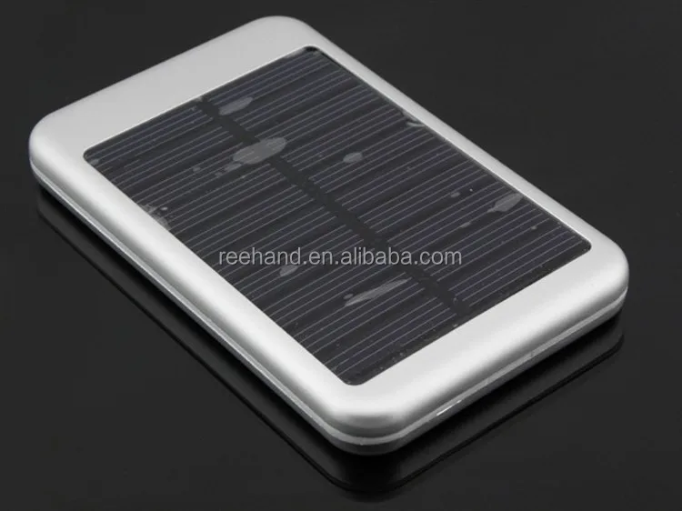 
Portable solar power bank/solar mobile phone battery charger 5000mAh for huawei/htc 