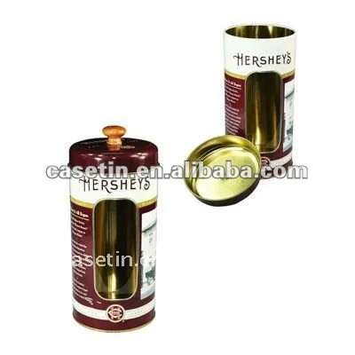 custom metal chocolate storage can