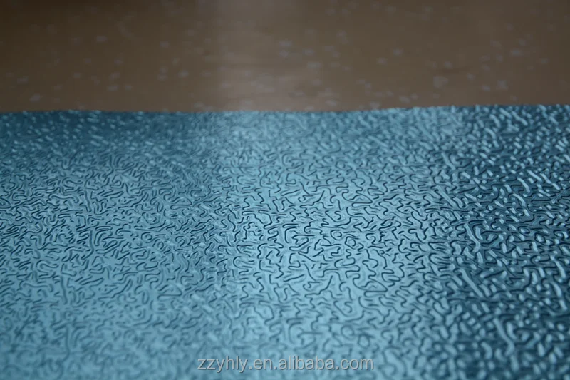 white coloured (epoxy painting)coated and embossed aluminum foil for thermal insulation panel