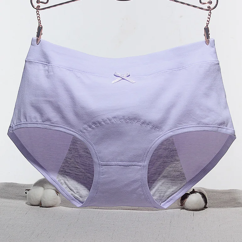 Wholesale Organic Cotton Menstrual Comfortable Physical Underwear Period Panties