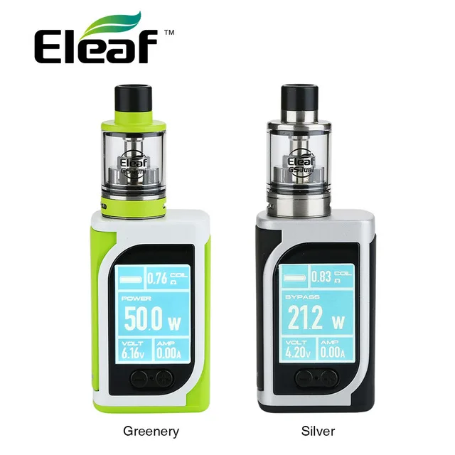 
Vape 1.45-inch Color Screen 2ml/ 4ml GS Juni Tank 1600mAh 50W Eleaf iStick Kiya Kit 