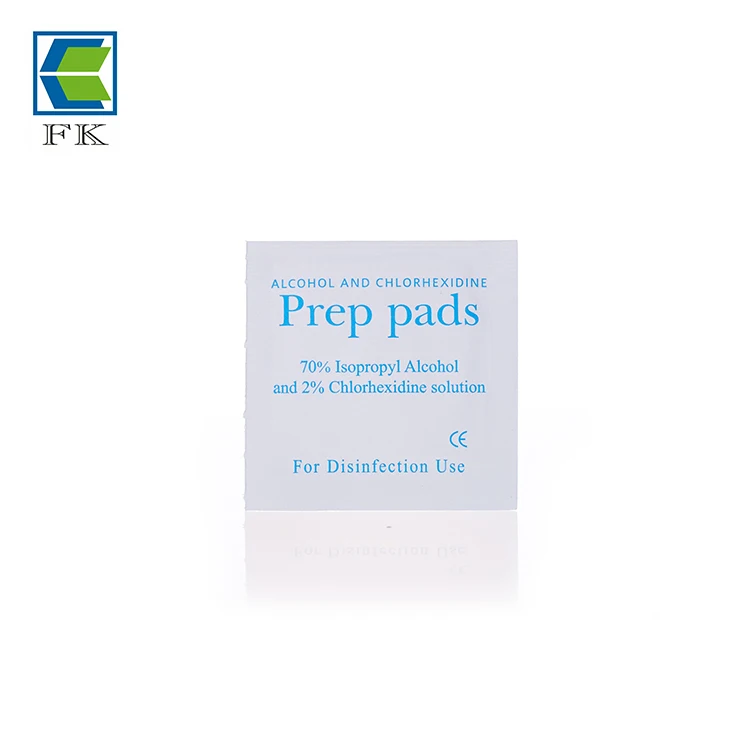 Medical 2% CHG and 70% Alcohol Prep Pads/Swab/Wipes