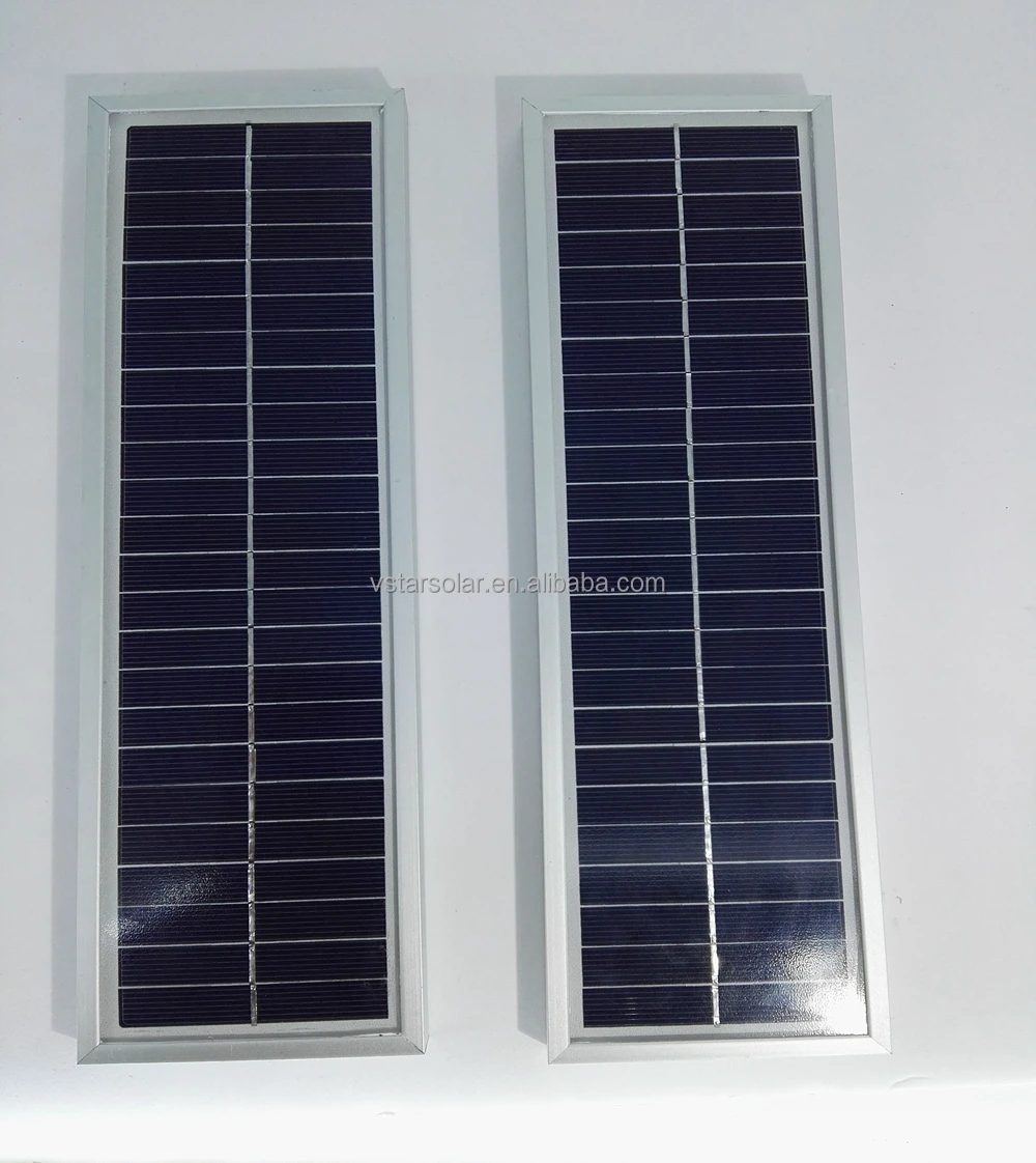 Factory direct 450*60*4.6mm 4W 6V Polycrystalline linear solar panel for advertising box and window lighting