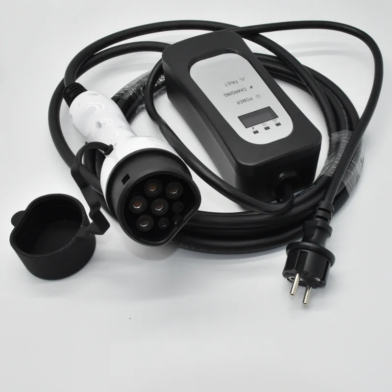 BEV type 2 female plug 16A portable EV IEC 62196 cable connector