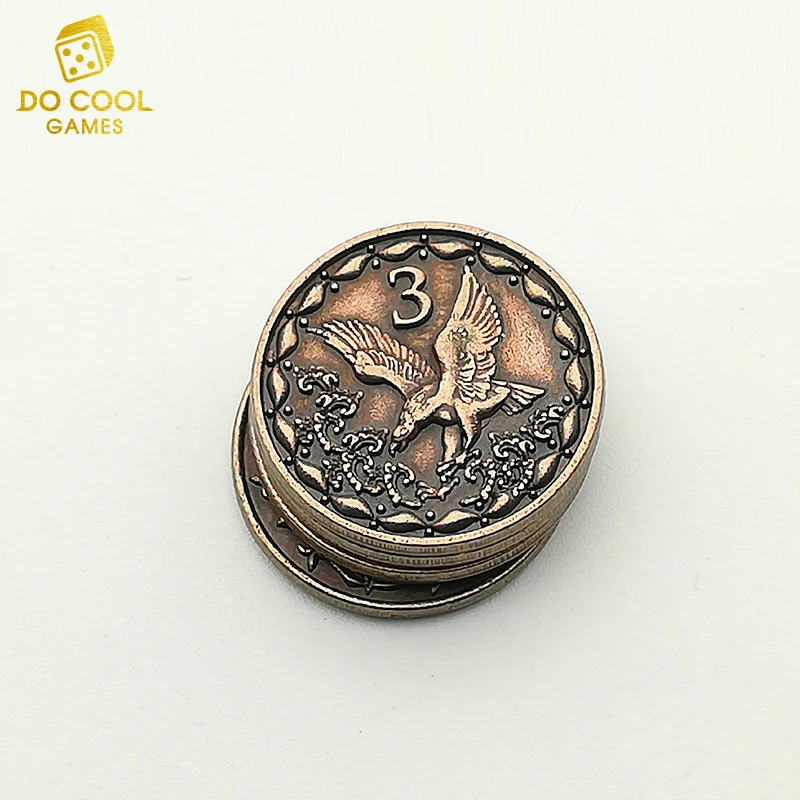 Fast delivery metal coin for board game