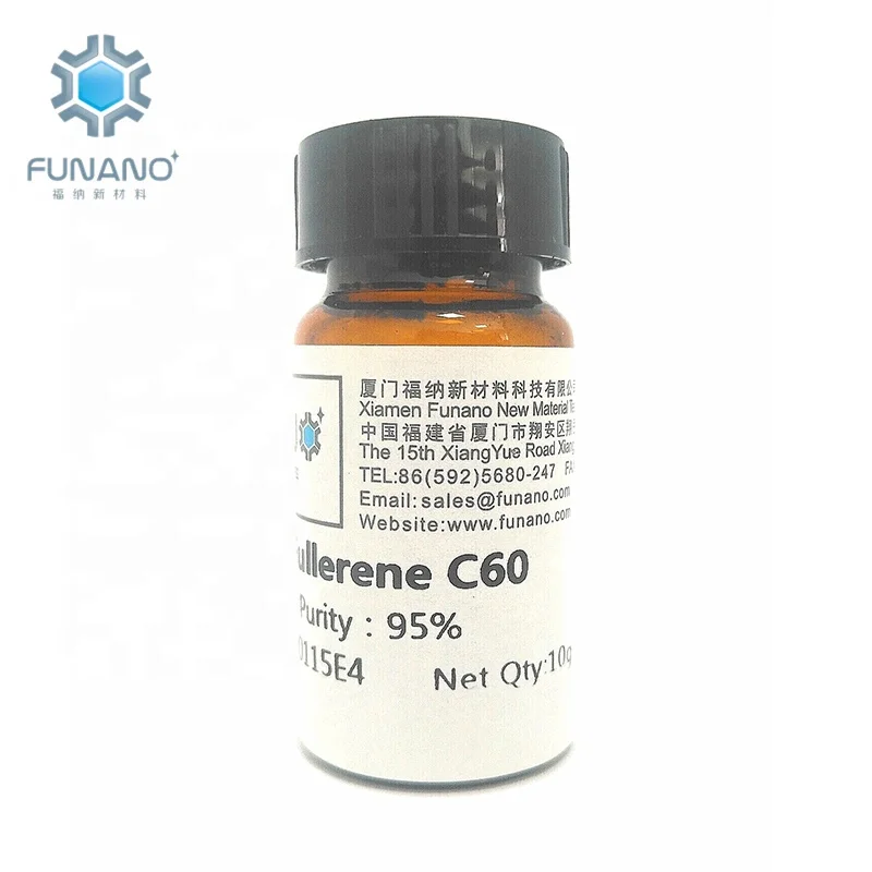 
Manufacturer Funano New Nanometer Oliver Oil Raw Material Carbide Fullerene C60 With 95% Carbon Powder China 