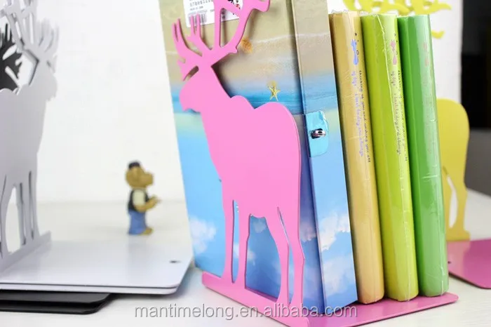 Korean Fashion Cute Metal Bookends Iron,book Stand Decorative Book Support Holder Desk Stands